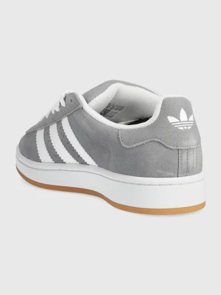 Замшеві кросівки adidas Originals Campus сірий