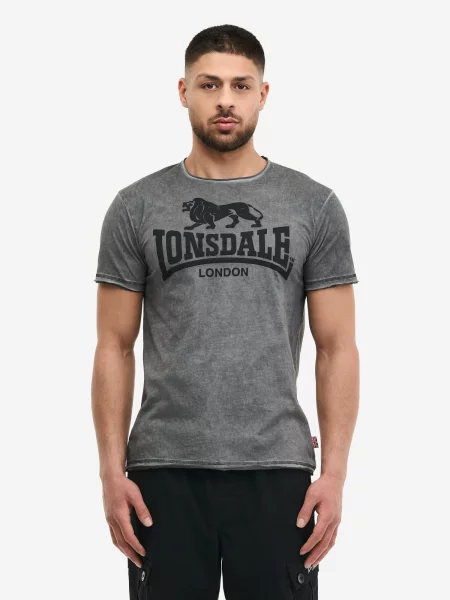 LONSDALE Tričko Gainford antracitová