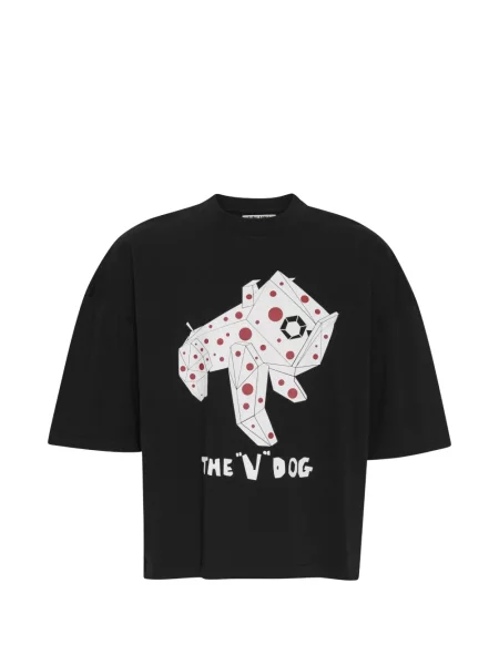 Tricou Henrik Vibskov cu imagine negru