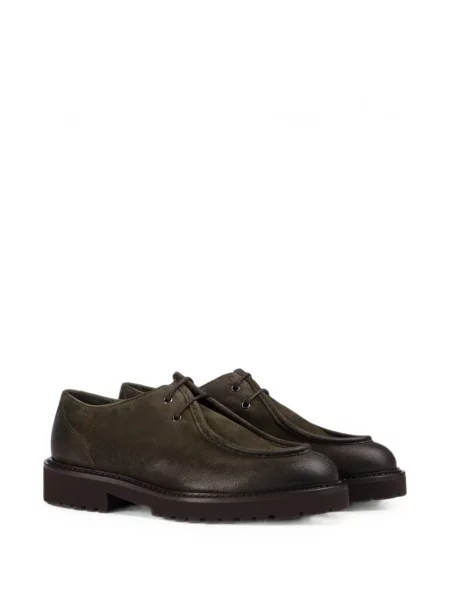 Fűzős szarvasbőr sneaker Doucal's zöld