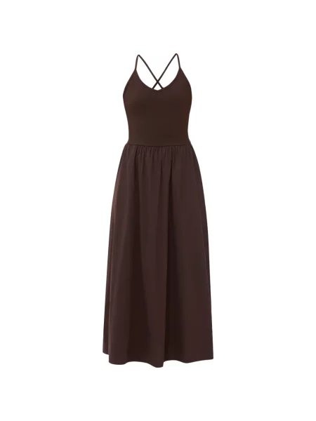 Rochie maxi Sweaty Betty tricotate maro
