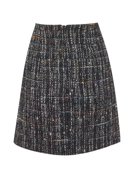 Fusta mini Sandro din tweed albastru