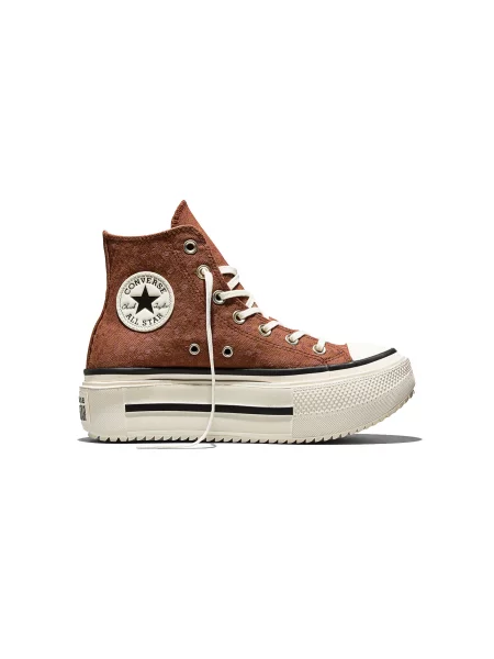 Converse Chuck Taylor All Star Lift Double Stack Brown Kobiety Buty sportowe Converse Size: 4 brązowy