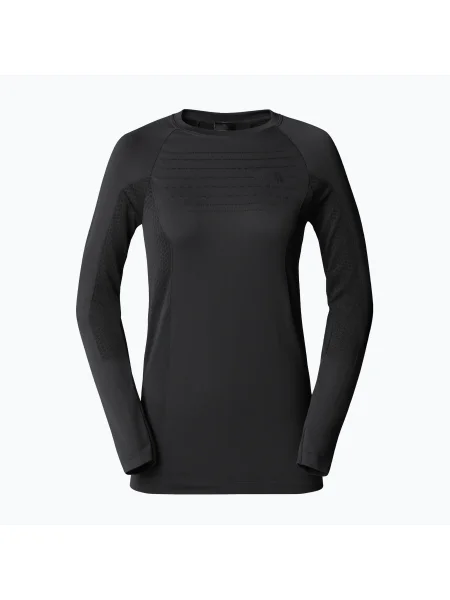 Tricou mânecă lungă The North Face cu decolteu în U negru