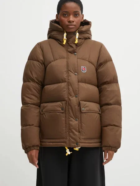Fjallraven geacă de puf Expedition de iarnă maro