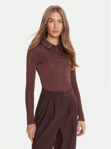 HUGO Bluza Darosevil rjava