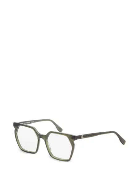 Ochelari de soare Karl Lagerfeld cu imprimeu geometric verde