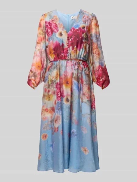 Sukienka koktajlowa z wiązanym V By Vera Mont