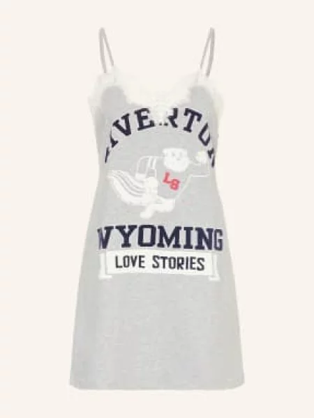 Love Stories Pohodlné Domáce Šaty Willow světle / krémová šedá