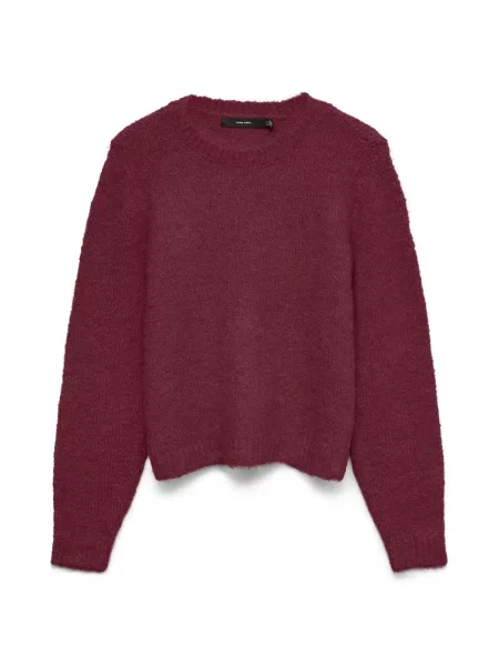 VERO MODA Pulover VMNovah cranberry roșu