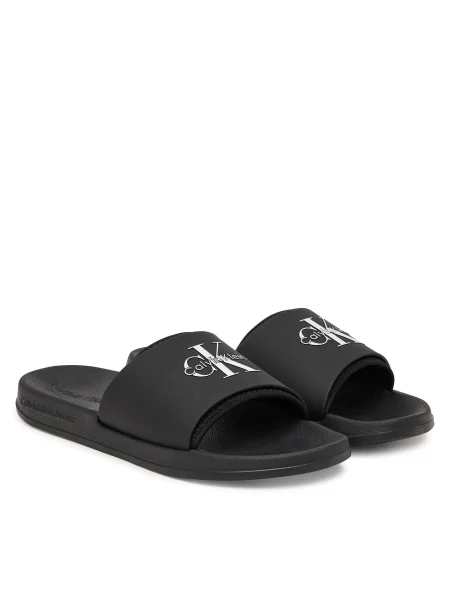 Papuci Calvin Klein din neopren negru