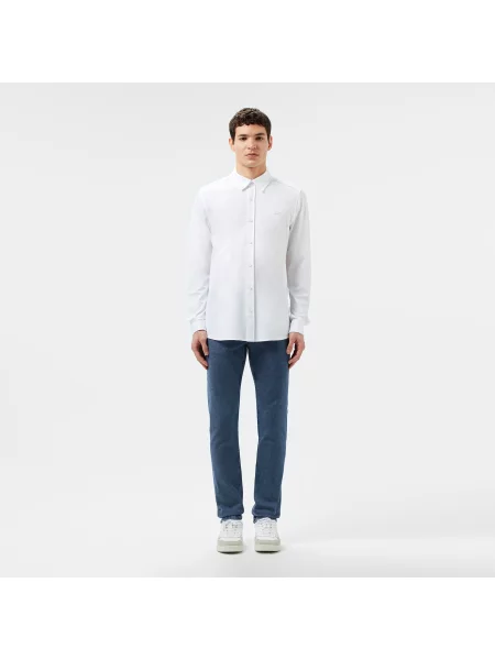 Lacoste Koszula Slim Fit biała