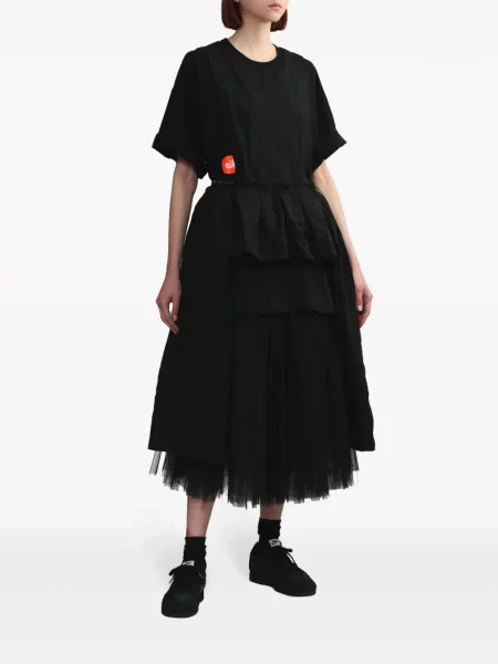 Raštuotas marškinėliai Black Comme Des Garçons juoda