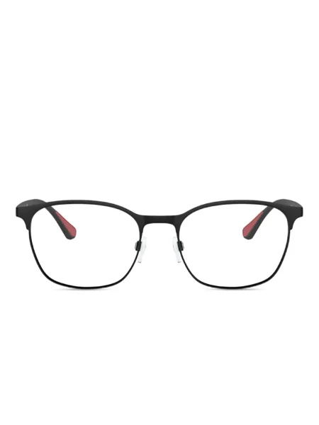 Ochelari de soare dreptunghiulari Emporio Armani negru