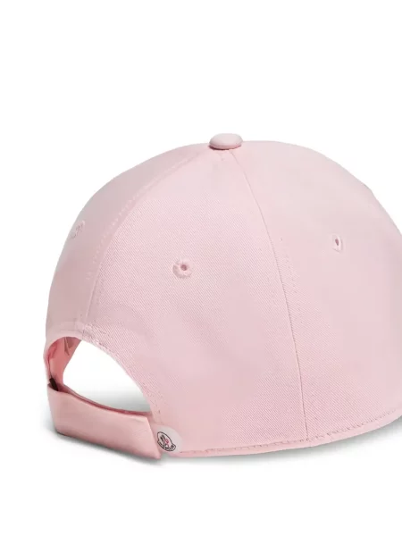 Czapka z daszkiem dziecięca Moncler Enfant różowa