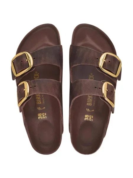 Pantofi Birkenstock cu cataramă maro