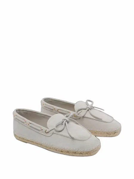 Pantofi loafer Paloma Barcelo din piele de căprioară alb