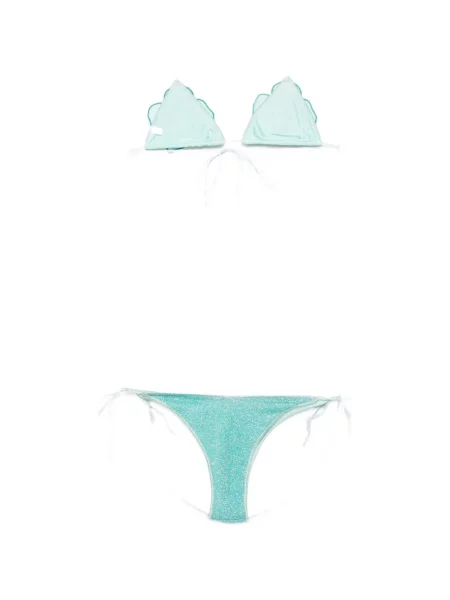 Virágos aplikált bikini Oseree kék