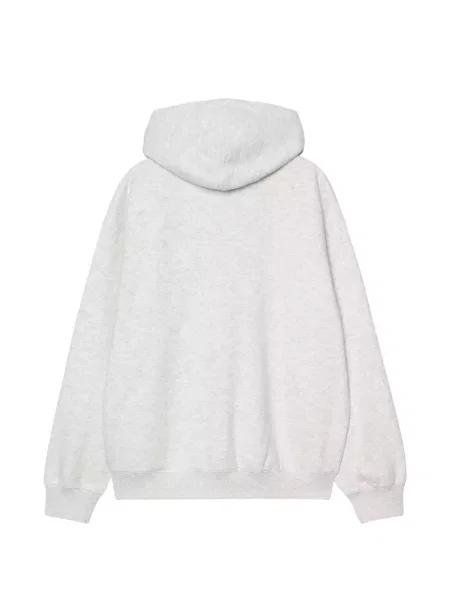 Kapucnis melegítő felső Carhartt Wip autogrammal szürke