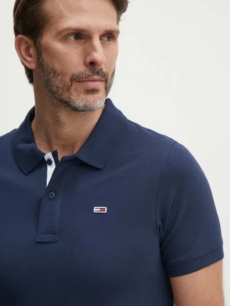 Tommy Jeans μπλουζάκι πόλο μπλε