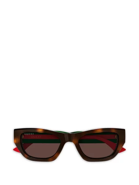Ochelari de soare Gucci Eyewear cu dungi maro