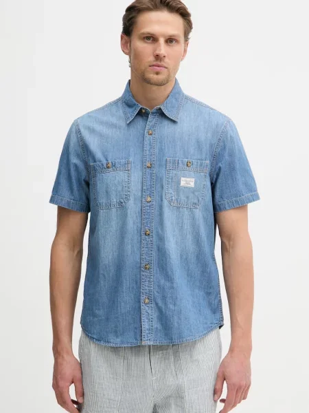 Guess Jeans koszula jeansowa niebieska