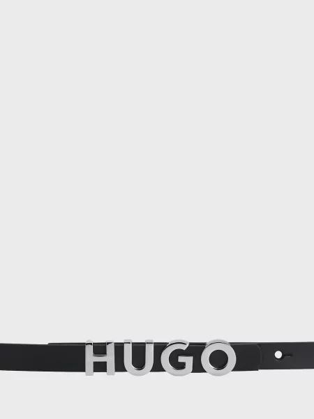 Кожаный ремень Hugo черный