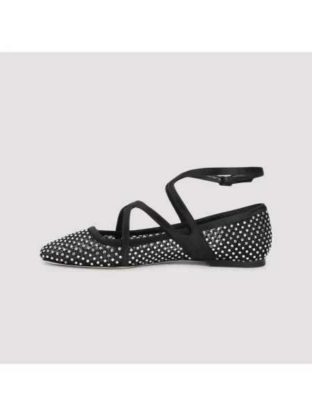 Balerinki Jimmy Choo skórzane czarne