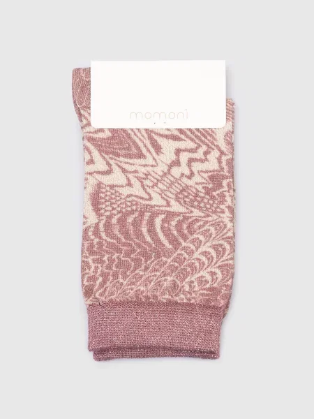 Шкарпетки у візерунок Momoni рожеві