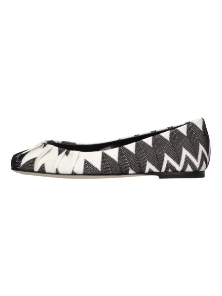 Balerinki Missoni skórzane