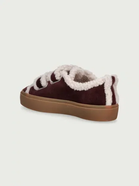 Inuikii SHEARLING LOW VELCRO sportcipő gyerek velúr barna