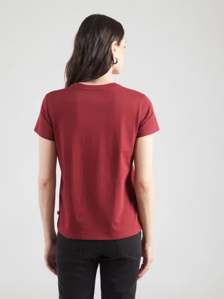 LEVI'S ® Tričko THE PERFECT tmavočervená biela