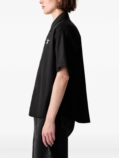 Къс риза Carhartt Wip бродирана черно