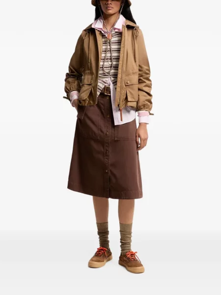Bunda Moncler hnedá