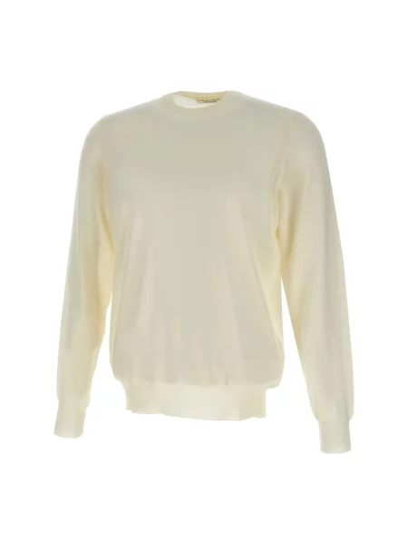 Sweter Filippo De Laurentiis wełniany biały
