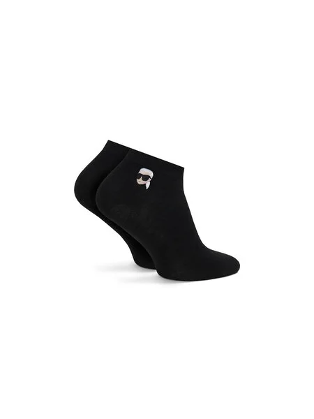 Karl Lagerfeld 3 db-os zokni/titokzokni szett Ikon fekete