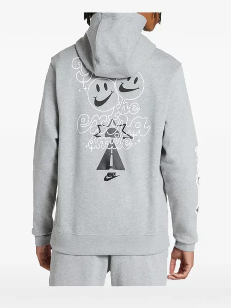 Hanorac Nike cu glugă cu imagine cu model camuflaj roșu