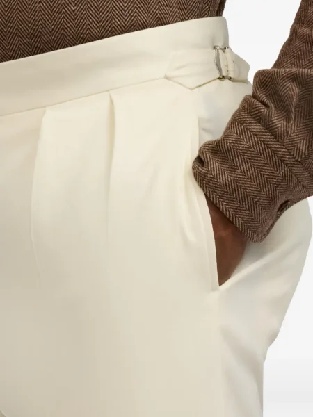 Pantaloni Ralph Lauren Purple Label de lână violet