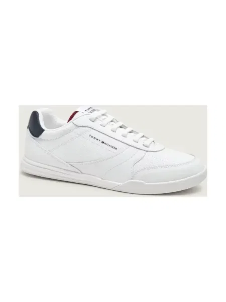 TOMMY HILFIGER Rövid szárú sportcipők Lopro tengerészkék / piros fehér
