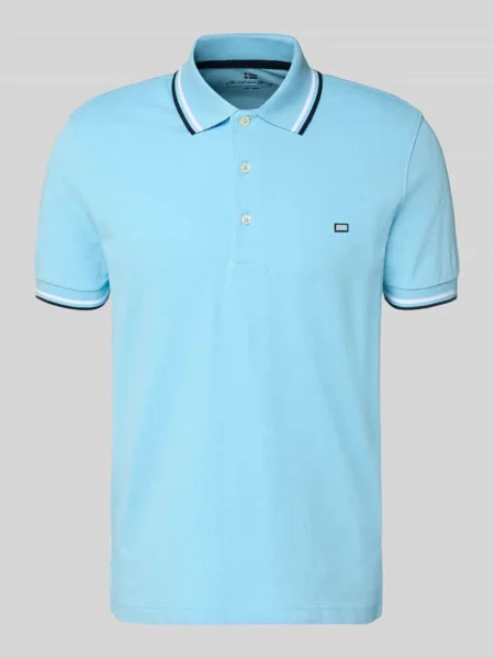 Koszulka polo w kroju regular fit z kontrastowymi paskami Christian Berg Men