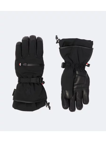 Mănuși Moncler Grenoble din piele negru