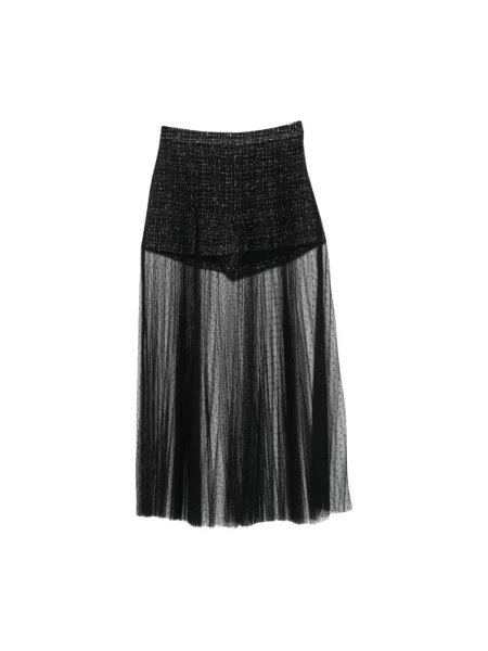 Szorty Twinset tiulowe casual czarne