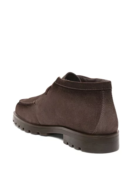 Desert boots Santoni με κορδόνια με δαντέλα καφέ