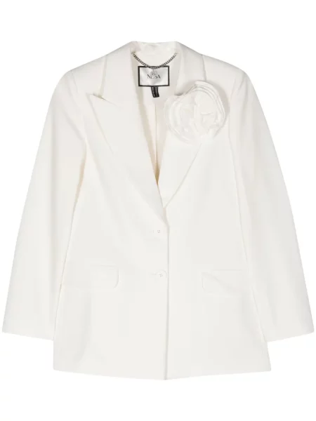 Blejzer Nissa s cvjetnim printom bijela