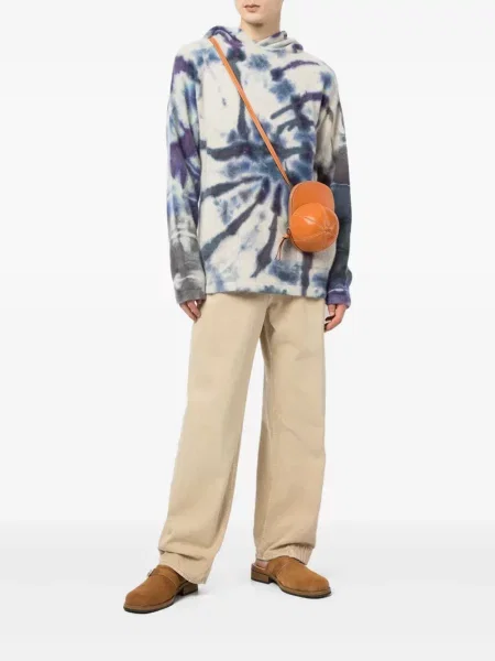 Cravată The Elder Statesman tie dye albastru