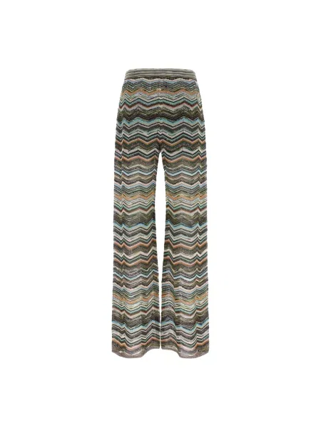 Spodnie palazzo Missoni z cekinami w jodełkę