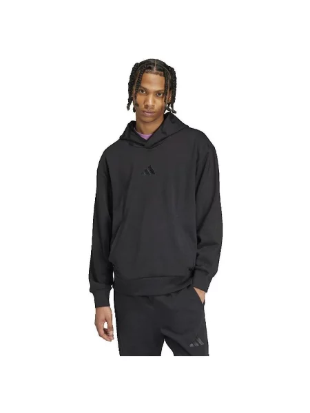 Geacă Adidas din fleece negru