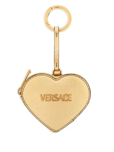 Τσάντα Versace με μοτίβο καρδιά χρυσό