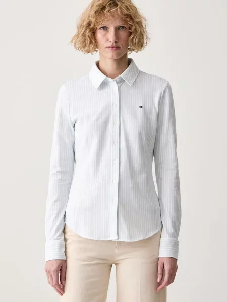 Tommy Hilfiger риза дамска от с бяло