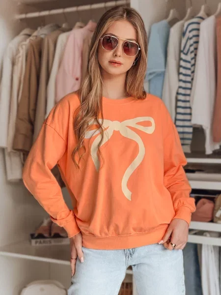 Bluza one size oversize SOFTTIE Dstreet pomarańczowa